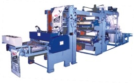 HR FG 503 Flexographic Printing, Gusseting Cum Cutting Machine For Woven Bags